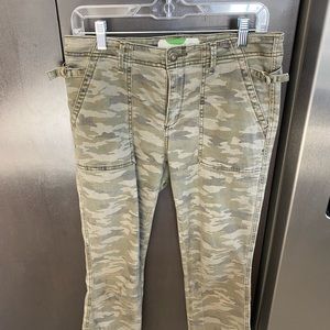 Anthropologie camoflauge pants